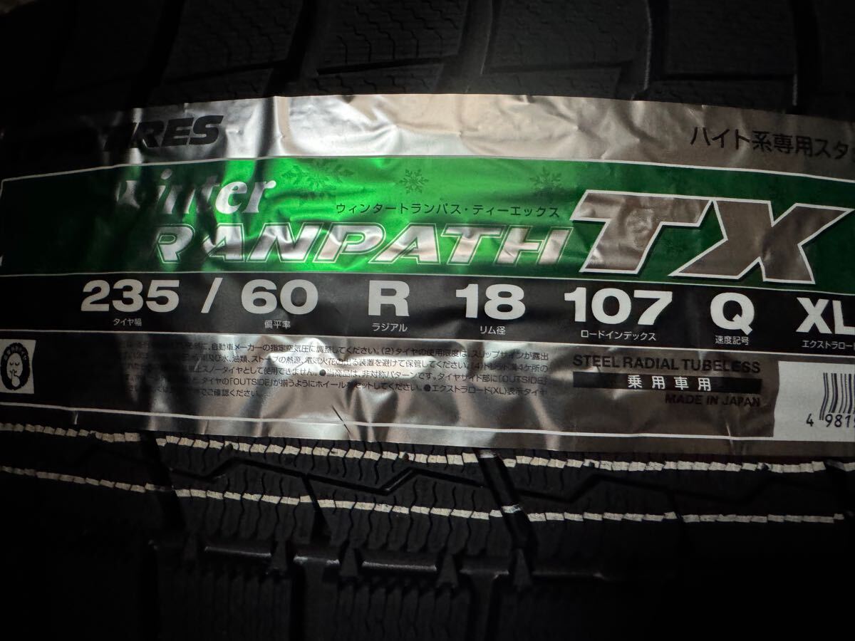 WinterTRANPATH TX 235/60R18 107Q XL タイヤ×4本セット
