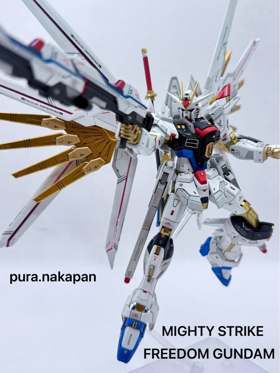 HG マイティーストライクフリーダムガンダム ガンプラ 完成品 全