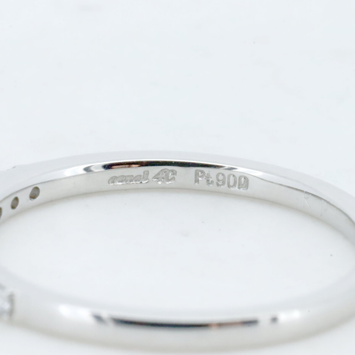 カナルヨンドシー ハーフエタニティ ダイヤモンド リング 指輪 11號(hào) Pt900(プラチナ) 質(zhì)屋出品