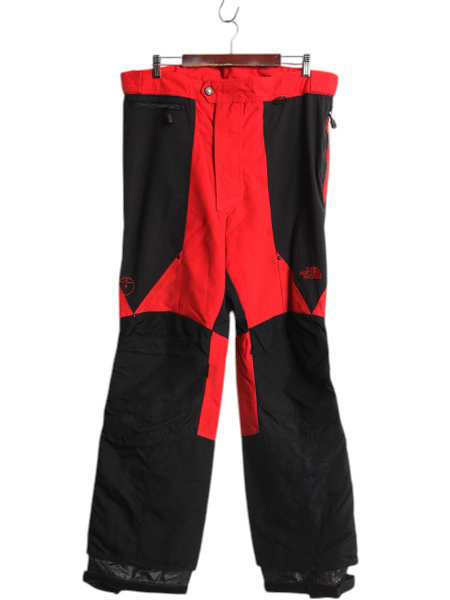 90s North Face s чай p Tec нейлон snow брюки мужской L Old The North Face STEEP TECH уличный лыжи двухцветный 