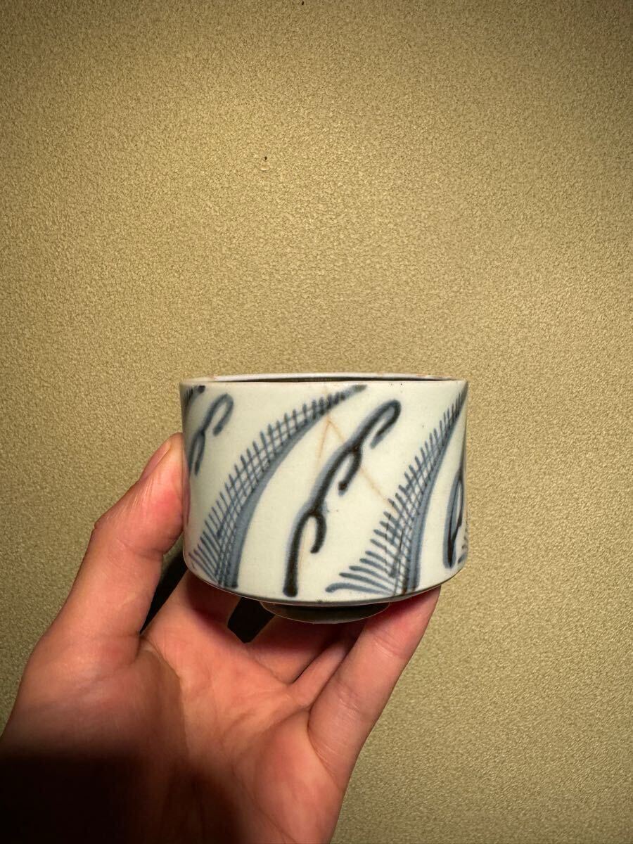 灯火器☆ 【 秉燭(ひょうそく) 織部釉 】和箪笥の上に 織部焼 民芸