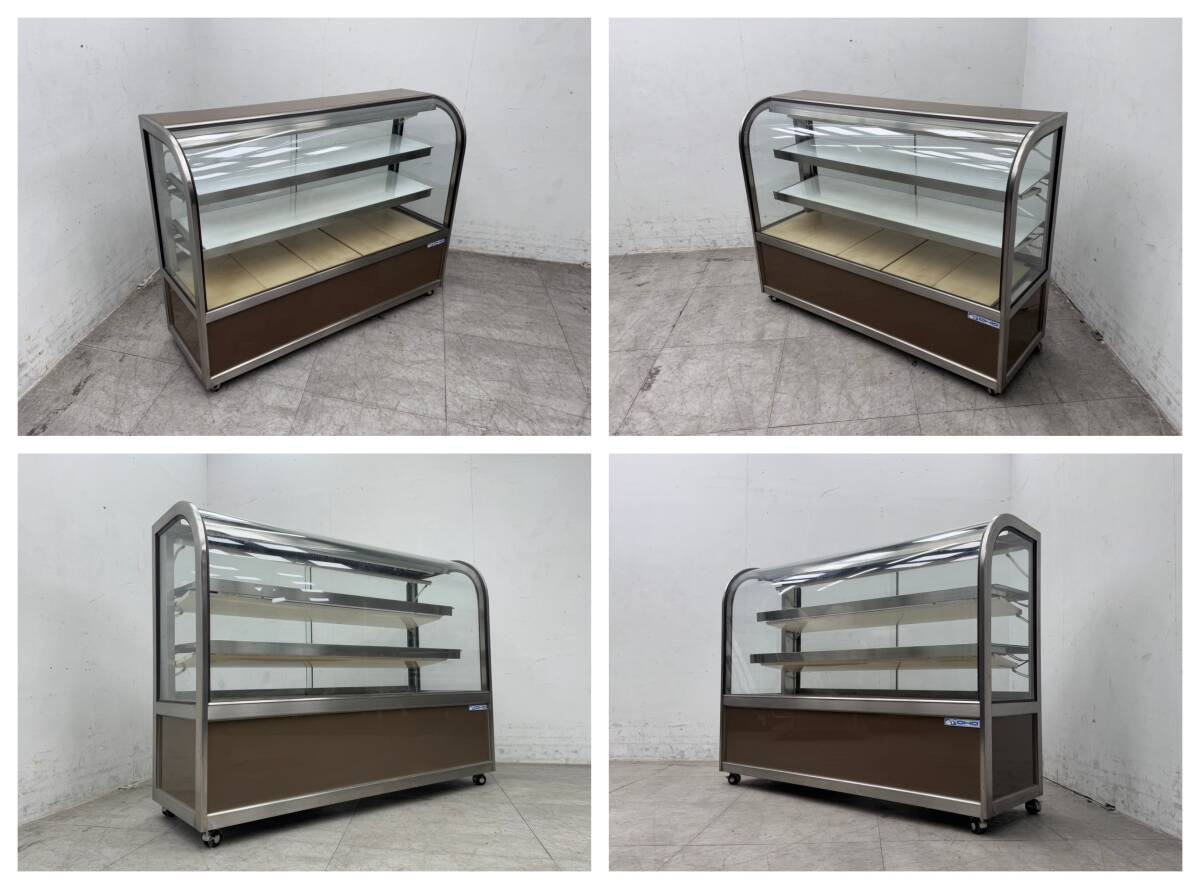 T6582☆美品☆大穂製作所☆ケーキケース☆OHGU-1500☆冷蔵ショー T6582☆美品☆大穂製作所☆ケーキケース☆OHGU-1500☆冷蔵ショー