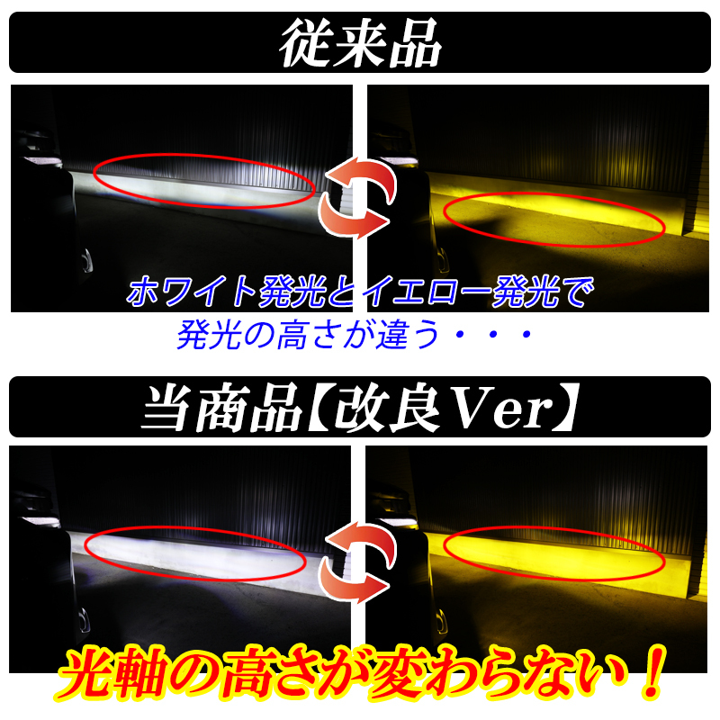  Hiace 200 серия 8 type 7 type LED противотуманая фара 2 цвет переключатель память функция L1B. свет желтый белый 7800LM соответствующий требованиям техосмотра левый правый 