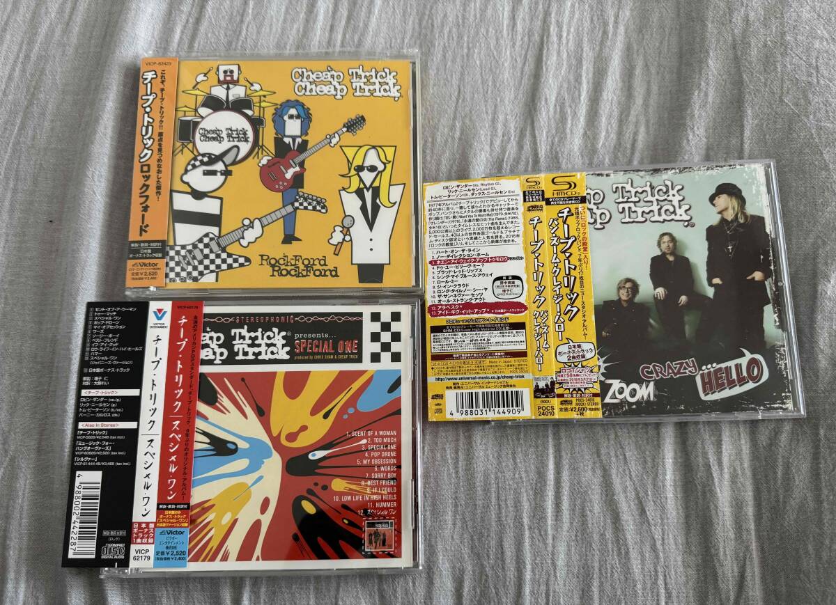 ３枚セット チープ・トリック / バン・ズーム・クレイジー・ハロー & ロックフォード & スペシャル・ワン　Cheap Trick