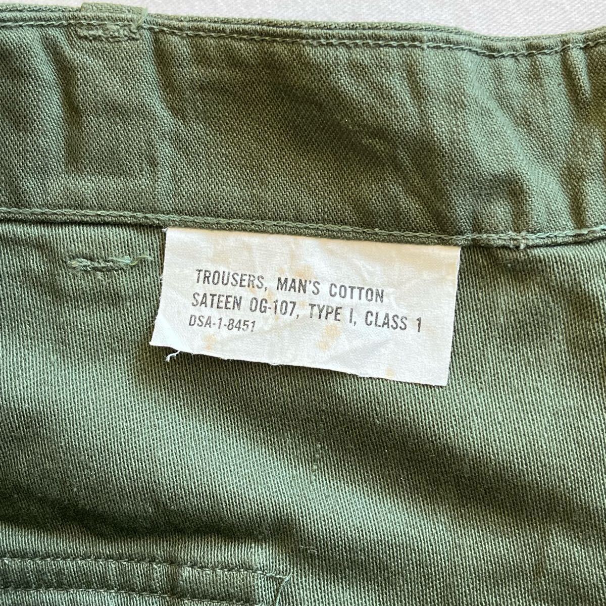美品! 練りボタン! 60s 米軍実物 コットン ベイカーパンツ 実寸 美品! 練りボタン! 60s 米軍実物 コットン ベイカーパンツ 実寸