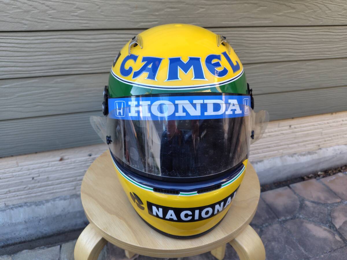 【中古美品レア】Arai アライ GP-5X 1987年 アイルトン?セナ Ayrton Senna レプリカ CAMEL TEAM LOTUS HONDA 2006年制 59‐60サイズ