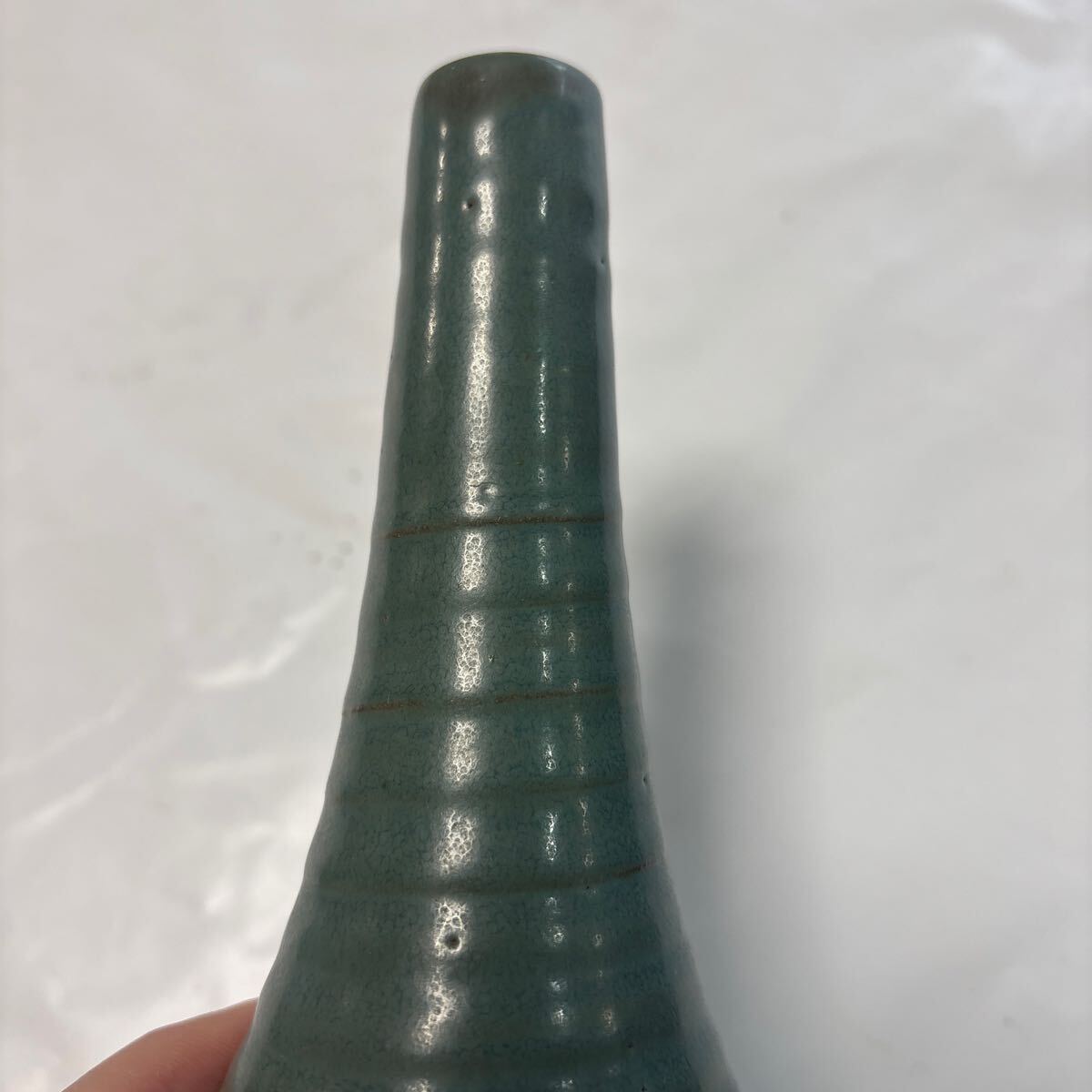 陶器の一輪挿し　寛山_画像7