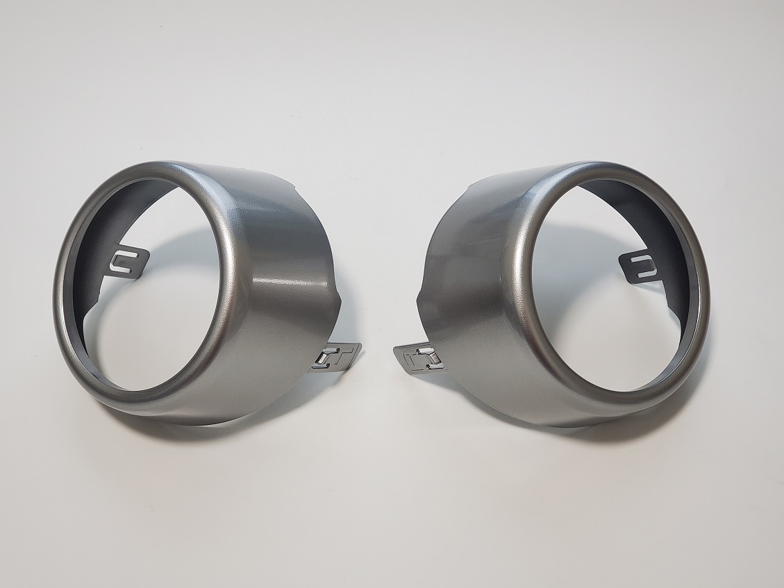 [ новый товар ]200 серия Hiace Toyota оригинальный защита противотуманных фар левый правый серебряный высокая яркость покраска оправа 50 anniversary commemoration специальный выпуск противотуманые фары оправа 