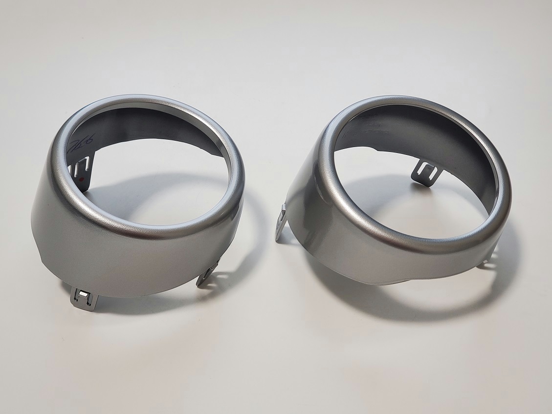 [ новый товар ]200 серия Hiace Toyota оригинальный защита противотуманных фар левый правый серебряный высокая яркость покраска оправа 50 anniversary commemoration специальный выпуск противотуманые фары оправа 