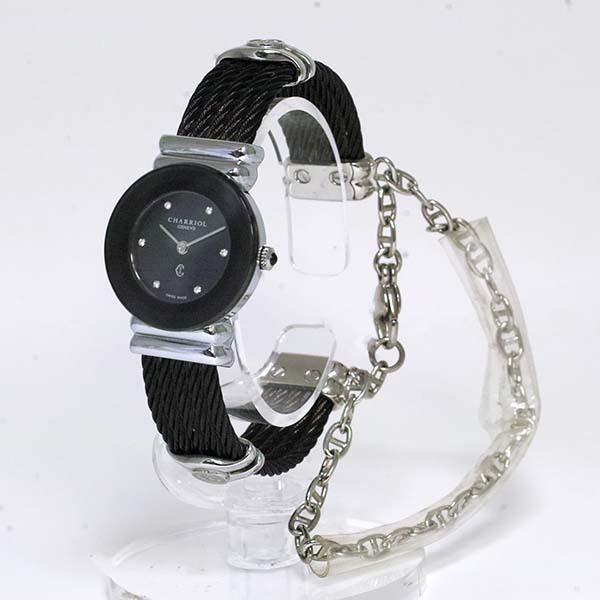 シャリオール サントロペ レディース 028BN,1545RO0005 ステンレス クォーツ ダイヤモンド 未使用品 CHARRIOL