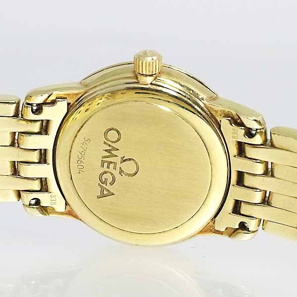  Omega te vi ru prestige маленький женский 4170.31 18 золотой желтое золото K18YG кварц примерно 78.8g коробка письменная гарантия OMEGA De Ville 