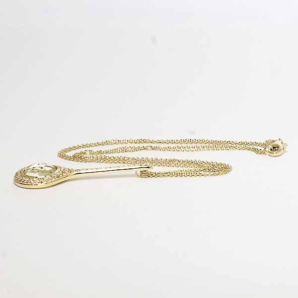 アントニーニ クォーツ ダイヤモンド 18金イエローゴールド YG750 K18YG ペンダント ネックレス ANTONINI 三連