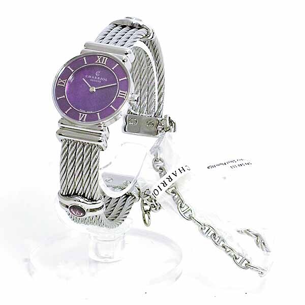 シャリオール サントロペ プラム レディース 028SPI.540.553 ステンレス クォーツ 未使用品 CHARRIOL