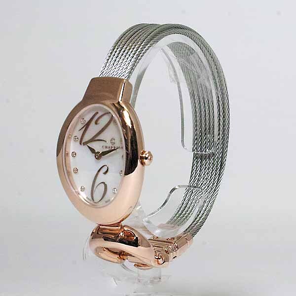 シャリオール マリーオルガ レディース MOP.570.O01 ステンレス ピンクゴールドメッキ クォーツ ダイヤモンド シェル 箱 保証書 未使用