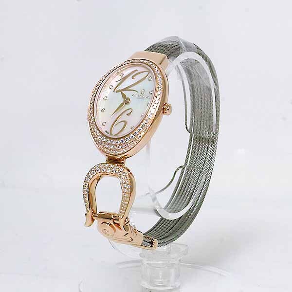 シャリオール マリーオルガ レディース MOPD1.570.O01 ステンレス ピンクゴールドメッキ クォーツ ダイヤモンド シェル 箱 保証書 未使用