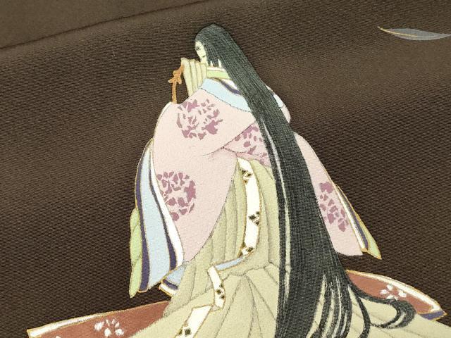 平和屋着物□訪問着 作家物 手描き 十二単 暈し染め 金彩 正絹 平和屋着物□訪問着 作家物 手描き 十二単 暈し染め 金彩 正絹