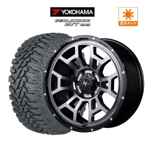 サマータイヤ ホイール 4本 MID 数量限定品 ナイトロパワー H6 スラッグ YOKOHAMA ジオランダー M/T (G003) 265/70R17_画像1