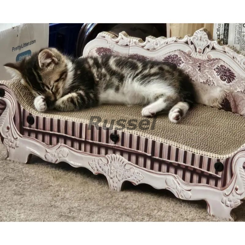 貓用 ベッド ソファー ペットベッド 爪研ぎ 爪とぎ おもちゃ ペット キャット かわいい おしゃれ ダンボール 爪とぎボード ピンク 貓家具