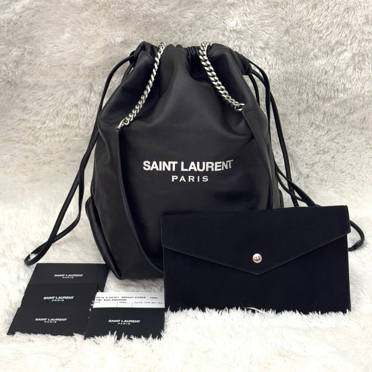 極美品 SAINT LAURENT サンローラン テディ チェーン ショルダー 極美品 SAINT LAURENT サンローラン テディ チェーン ショルダー