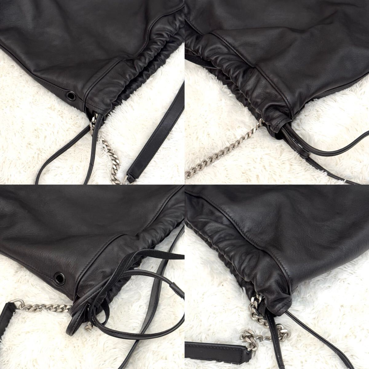 極美品 SAINT LAURENT サンローラン テディ チェーン ショルダー 極美品 SAINT LAURENT サンローラン テディ チェーン ショルダー