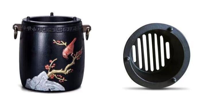  металлический . огонь уголь . способ . чугун кунгфу чайная посуда . чай 