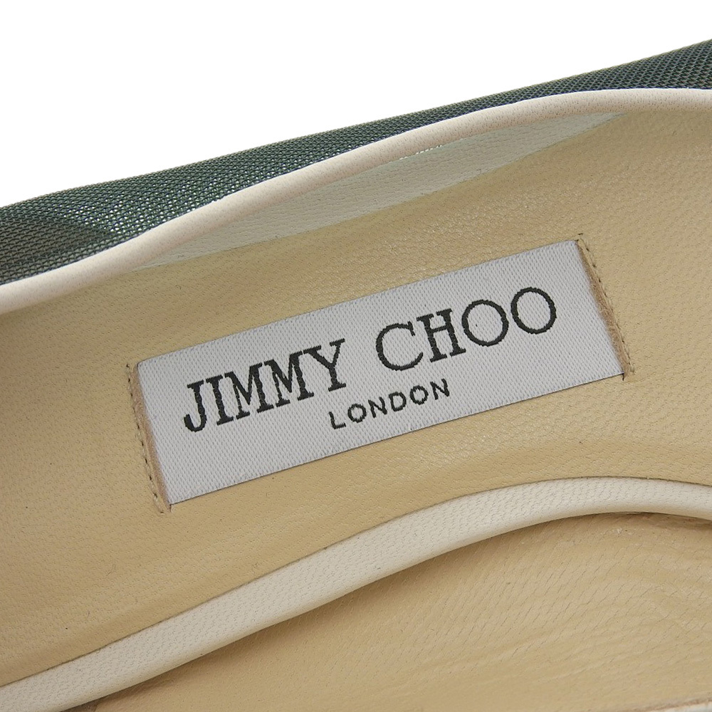  очень красивый товар Jimmy Choo JIMMY CHOO действующий распродажа товар ALINApo Inte dotu Flat туфли-лодочки 37 24cm померить степень почти не использовался 