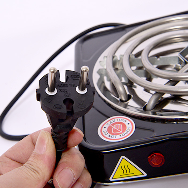 人気品電気コンロ アウトドア 1000W 卓上 家庭用 ihクッキングヒーター 電熱線ヒーター シンプル操作 過熱保護 安全性 5段階温度調節可_画像5