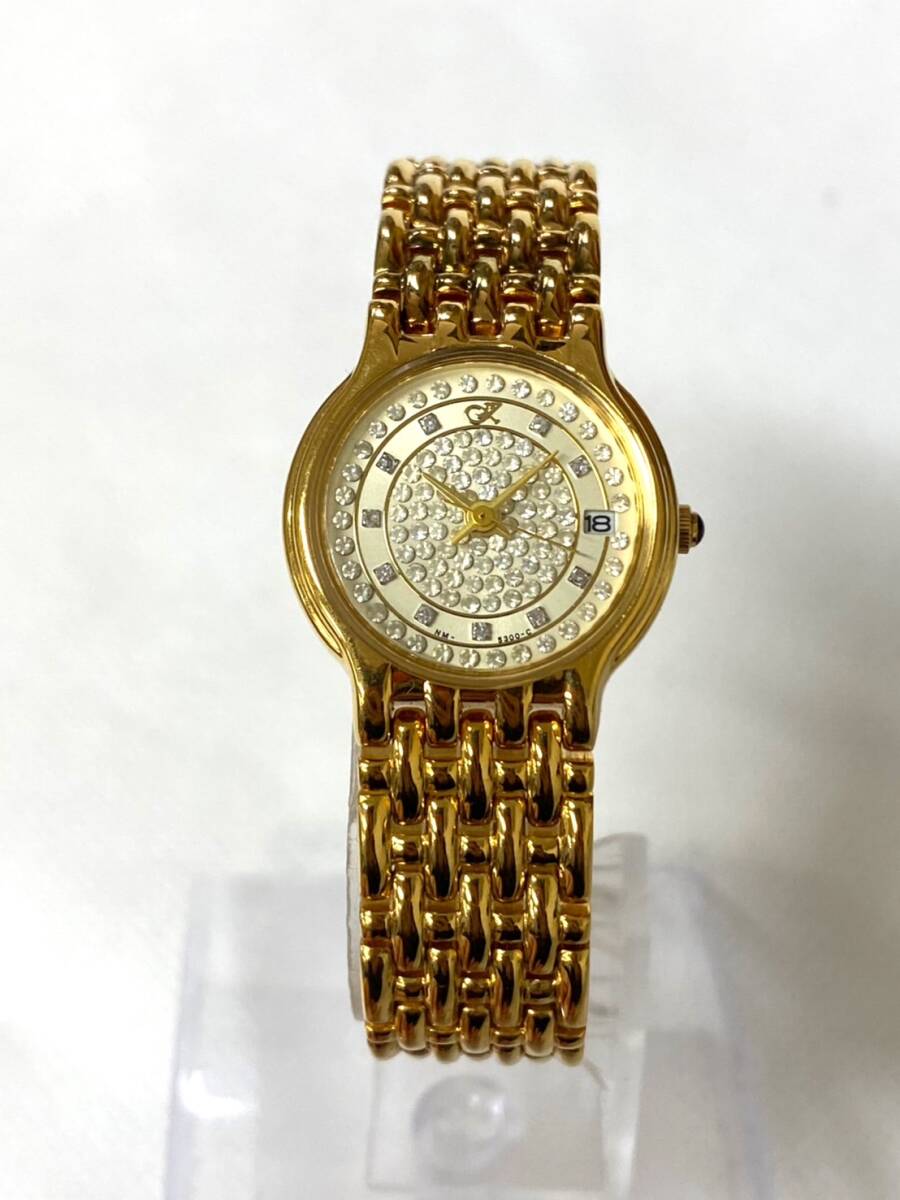 美品 Klaeuse クロイゼ NM-5300-C 22KGP デイト 腕時計 美品 Klaeuse クロイゼ NM-5300-C 22KGP デイト 腕時計