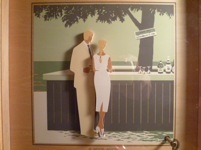  музыкальная шкатулка WOOD-MOON мужчина женщина. Silhouette орнамент музыкальная шкатулка искривление название :sa Mata im новый товар * не использовался * выставленный товар 