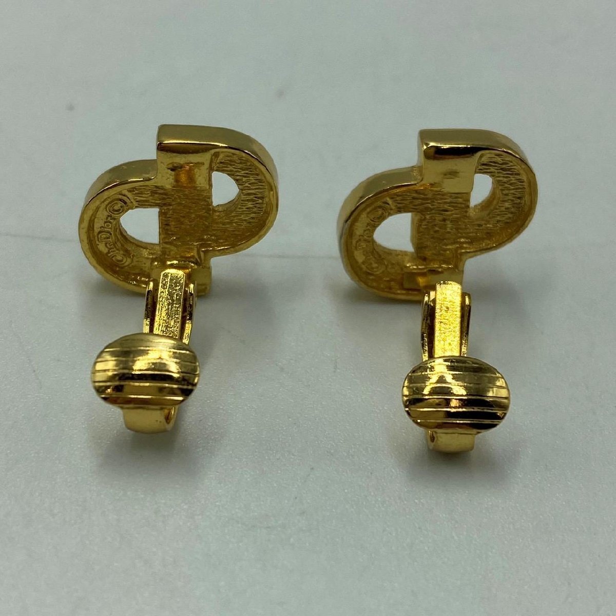 Christian Dior Dior стразы серьги бренд аксессуары зажим тип Gold цвет 