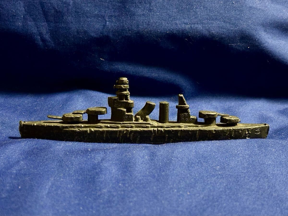 ☆希少品 当時物 戦艦 陸奥 文鎮 日本海軍 置物 軍艦 戦前製 ☆希少品 当時物 戦艦 陸奥 文鎮 日本海軍 置物 軍艦 戦前製