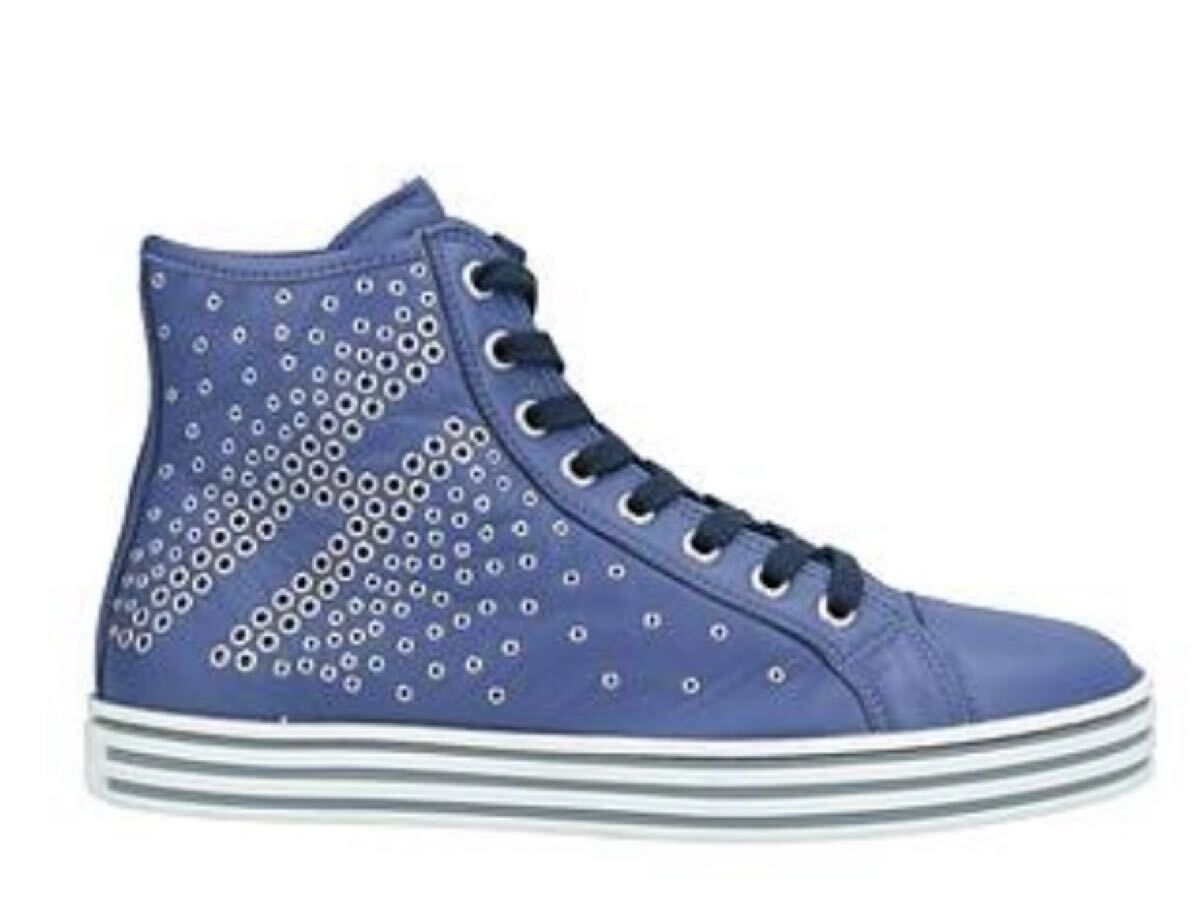 Yahoo!オークション - HOGAN REBELレザースタッズ付きく紺色 Yahoo!オークション - HOGAN REBELレザースタッズ付きく紺色