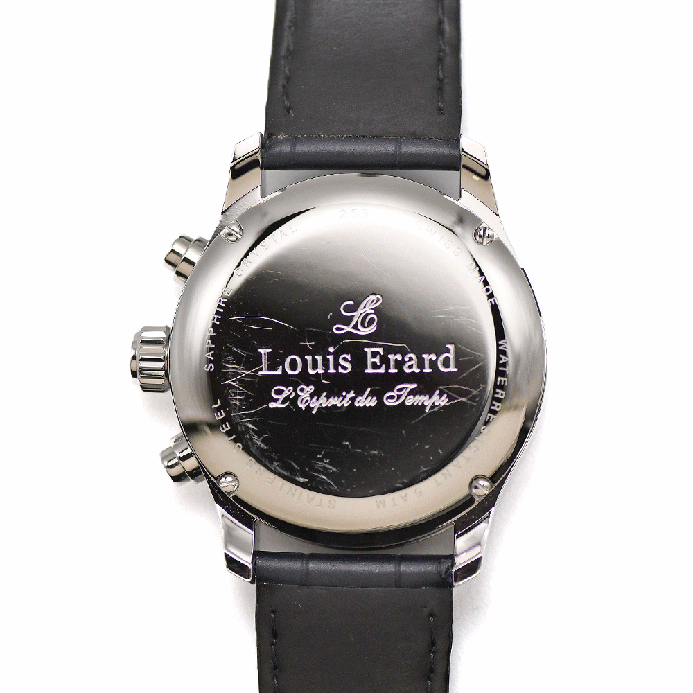  Louis Erard LOUIS ERARD износ te-ji дата хронограф автоматический LE78259AA22.BDC02 самозаводящиеся часы мужской полировка произведена отделка б/у 