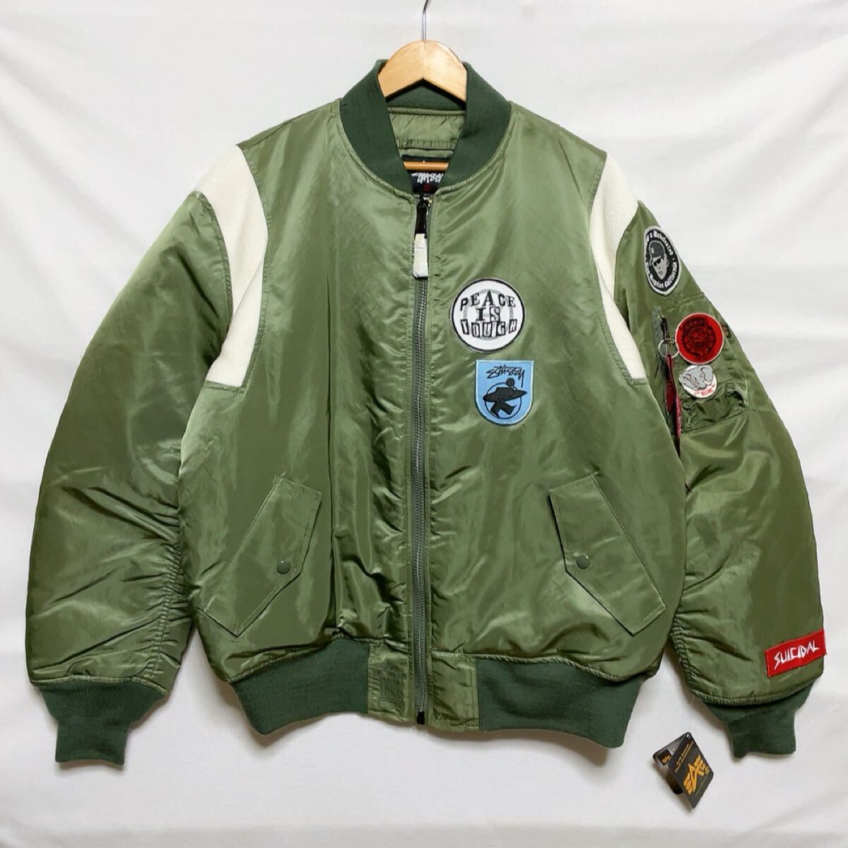 00s old stussy オールド ステューシー MA1 デッドストック OLD STUSSY ALPHA MA-1 オールド ステューシー