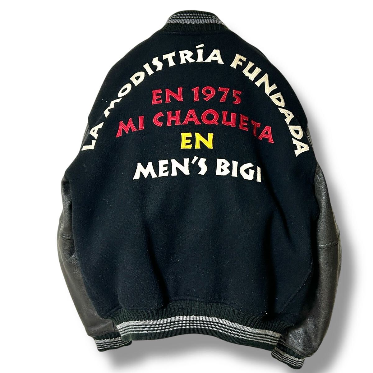 希少1975☆L-XL相当】70s MEN'S BIGI メンズビギ バーシティ 希少1975☆L-XL相当】70s MEN'S BIGI メンズビギ バーシティ
