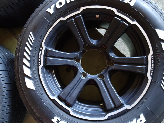 宮城大崎発★【極上!!?】YOKOHAMA パラダ/PARADA PA03 ホワイトレター 215/65R16c 109/107S 22年制★RAYS GARCIA 16×7J 6穴 139.7★Gラ10