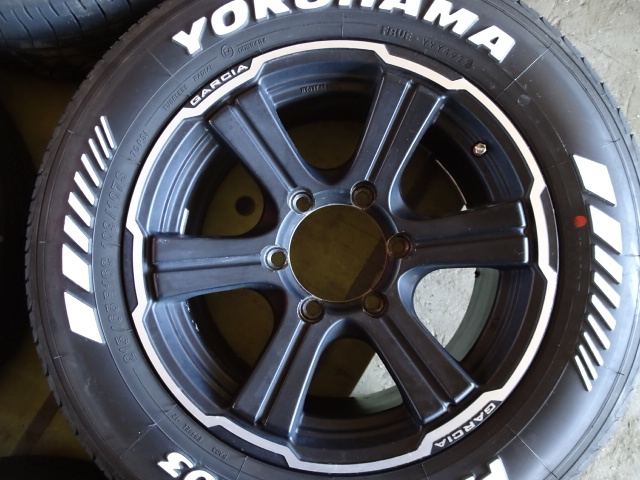 宮城大崎発★【極上!!?】YOKOHAMA パラダ/PARADA PA03 ホワイトレター 215/65R16c 109/107S 22年制★RAYS GARCIA 16×7J 6穴 139.7★Gラ10