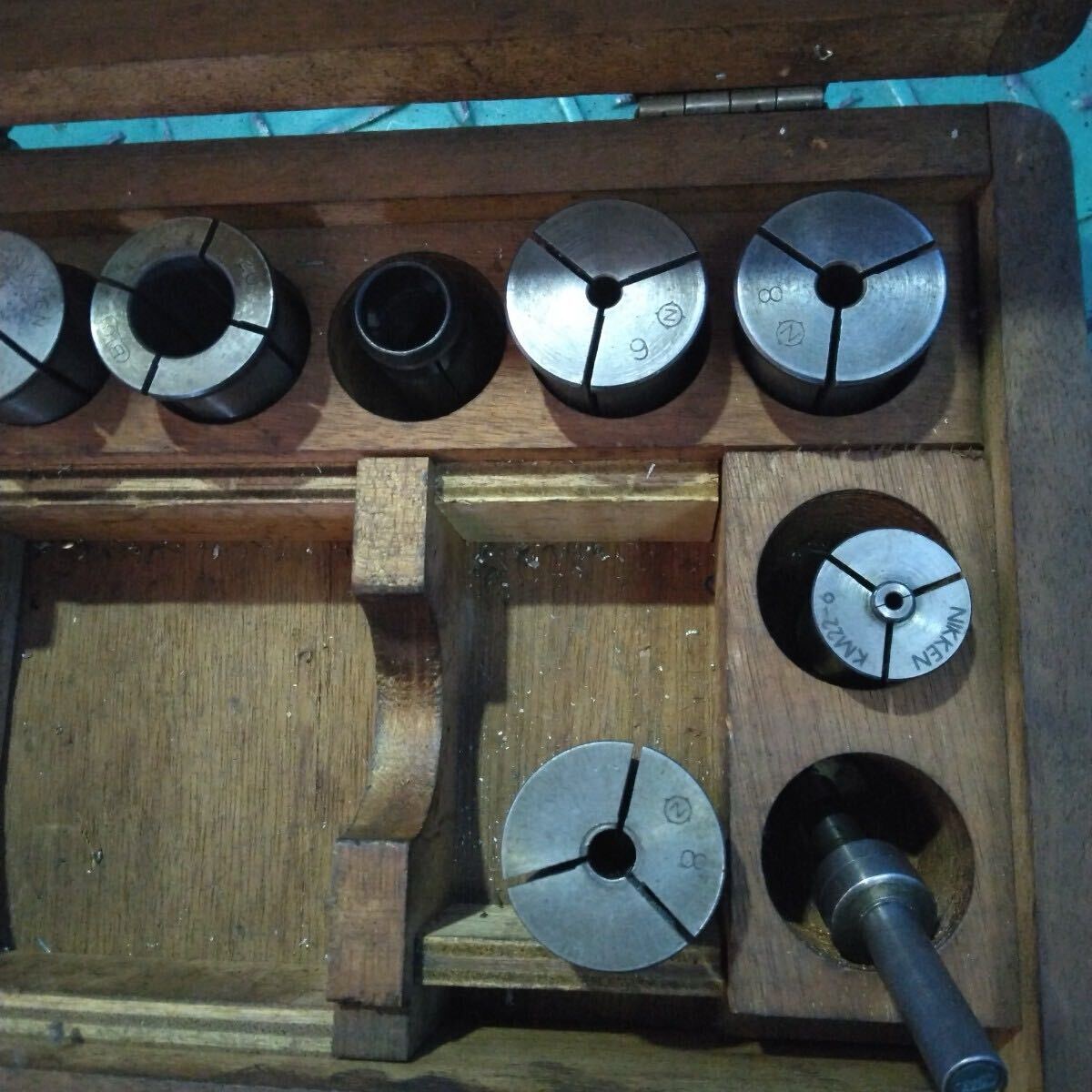 u380 день .NIKKEN collet f рис концевая фреза комплект дерево с коробкой * фотография судить пожалуйста 