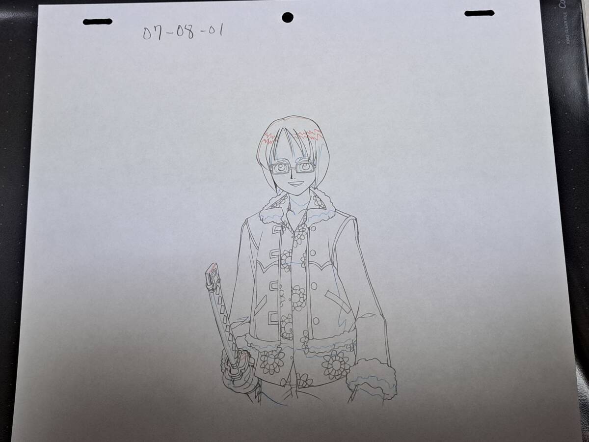 ワンピース レイアウト直筆動画 たしぎ ONEPIECE セル画 原画 ワンピース レイアウト直筆動画 たしぎ ONEPIECE セル画 原画