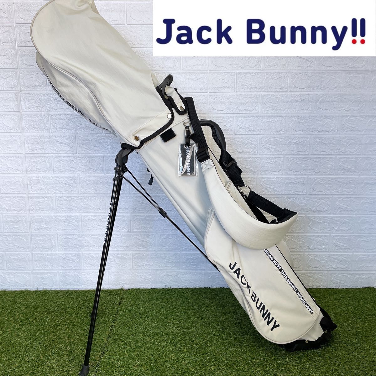 【美品】ジャックバニー 軽量スリム スタンド キャディバッグJACK BUNNY スタンド式　 スタンドキャディバック