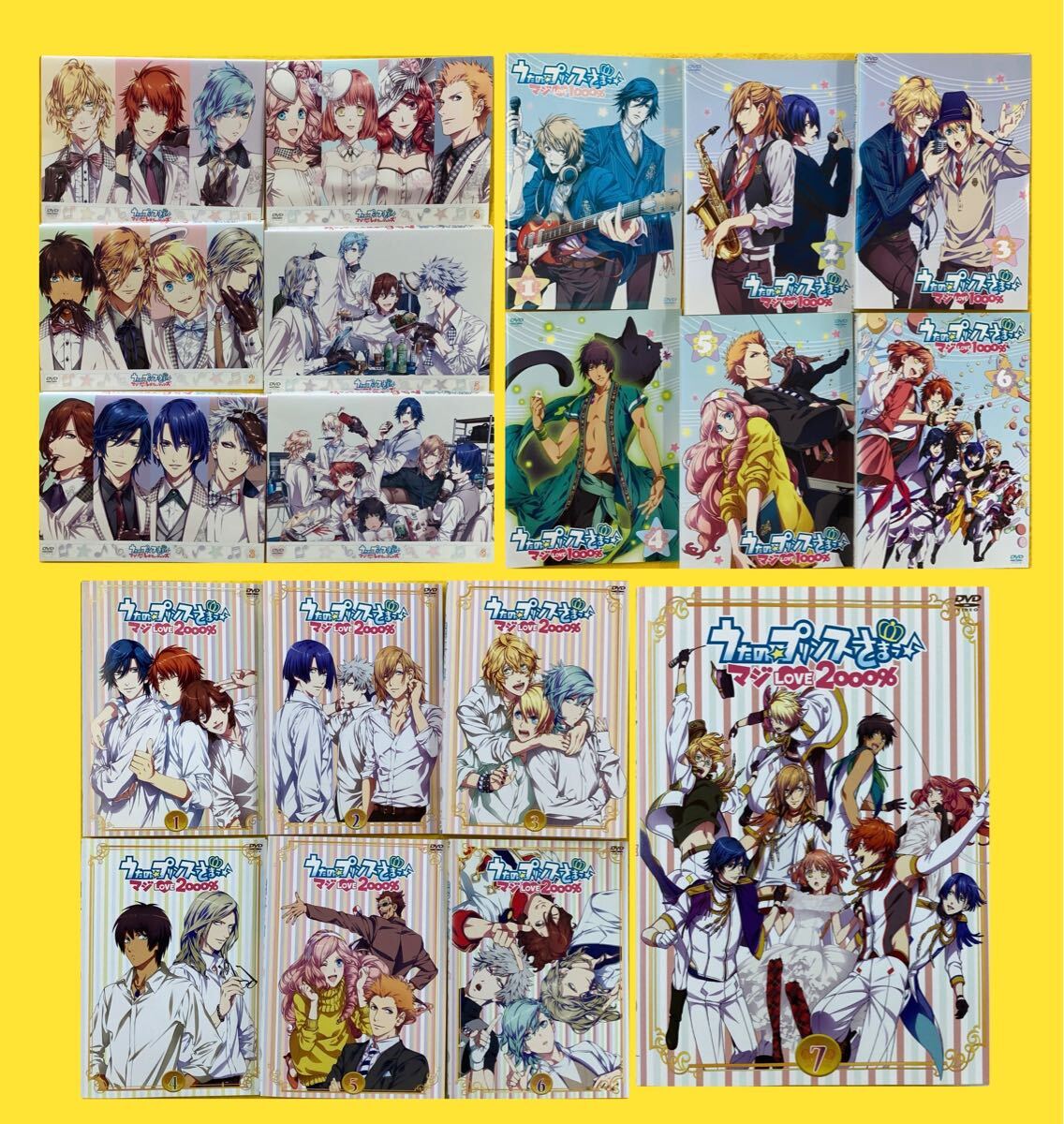 うたの☆プリンスさまっ♪ マジLOVE レボルーション(6巻) 1000%(6巻) 2000%(7巻) 全21巻セット 管理番号30876 DVD レンタル落ち アニメ