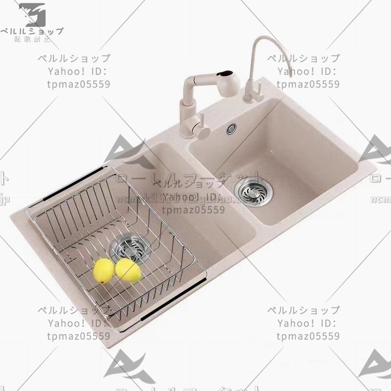 新入荷 イタリア技術 キッチンツール 石英石製流し台 台所 2槽 新入荷 イタリア技術 キッチンツール 石英石製流し台 台所 2槽