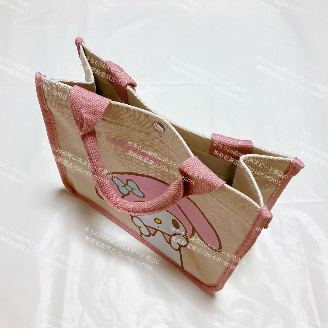 海外限定 サンリオ トートバッグ ハンドバッグ サブバッグ 手提げ シンプル オシャレ 可愛い マイメロディ_画像7