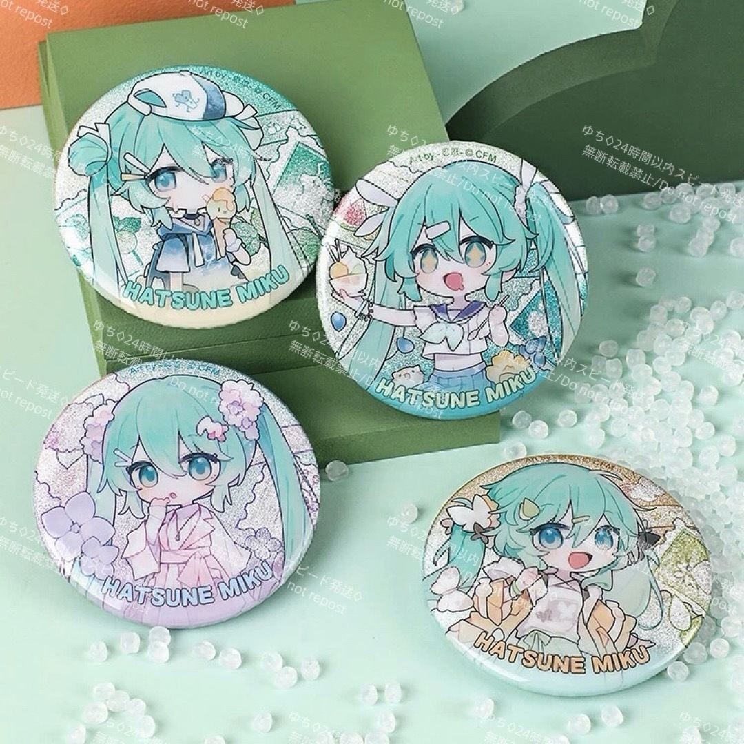 дополнение * за границей ограничение VOCALOIDbo Caro жестяная банка значок 5.8cm Hatsune Miku ③