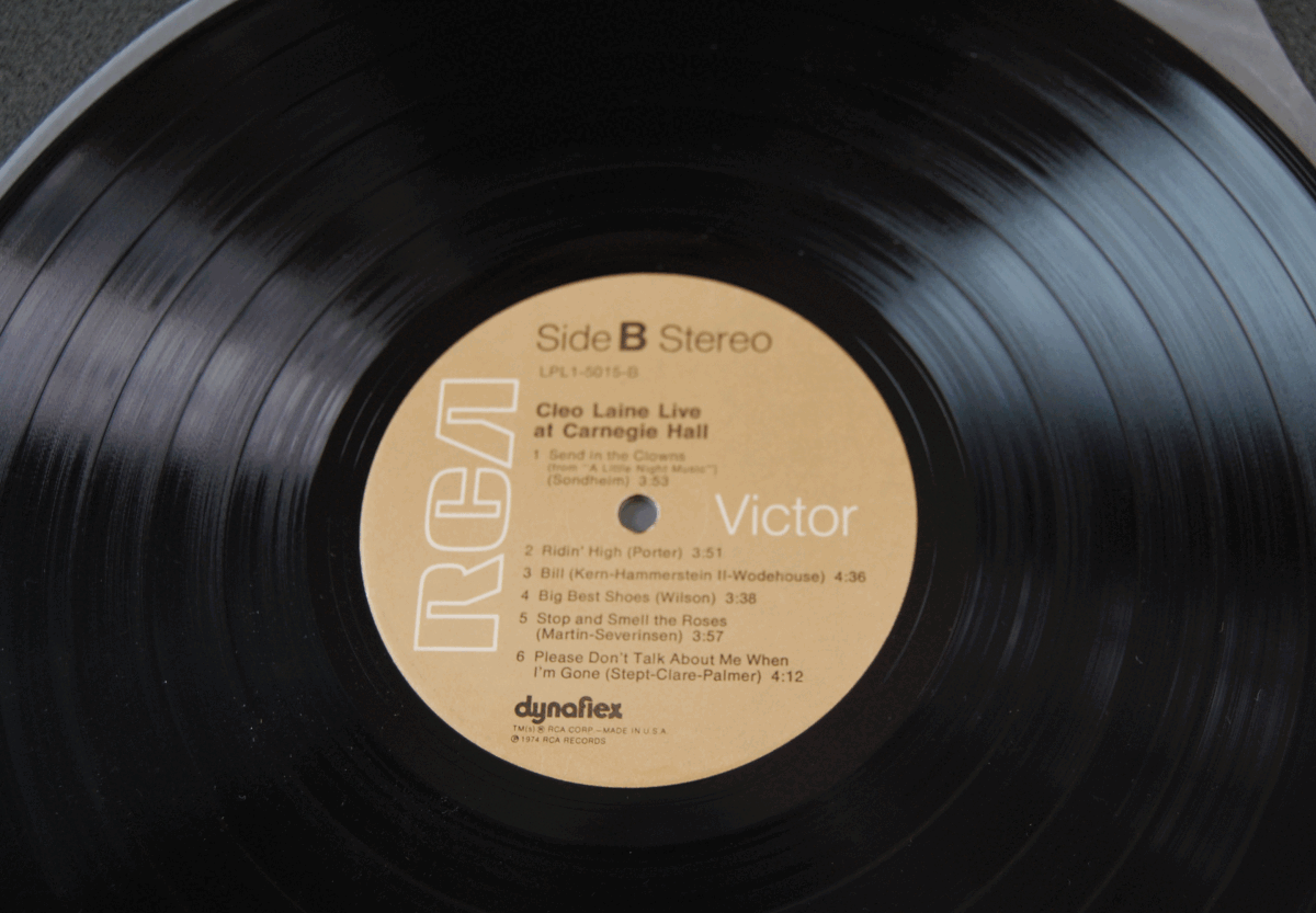 LP★Cleo Laine Live at Carnegie Hall/LPL1-5013 U.SA盤_画像4