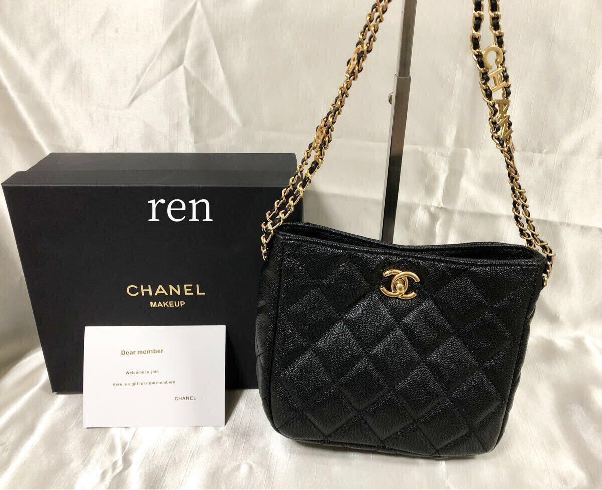 新品 CHANEL シャネル ノベルティ ショルダーバッグ ブラック 新品 CHANEL シャネル ノベルティ ショルダーバッグ ブラック