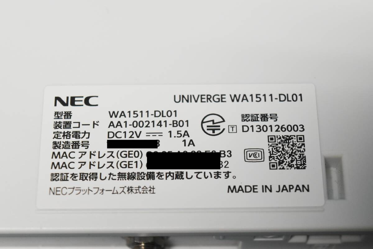 NEC LTE модуль встроенный беспроводной VPN Roo taUNIVERGE WA серии [WA1511-DL01] *K-826(0125)*