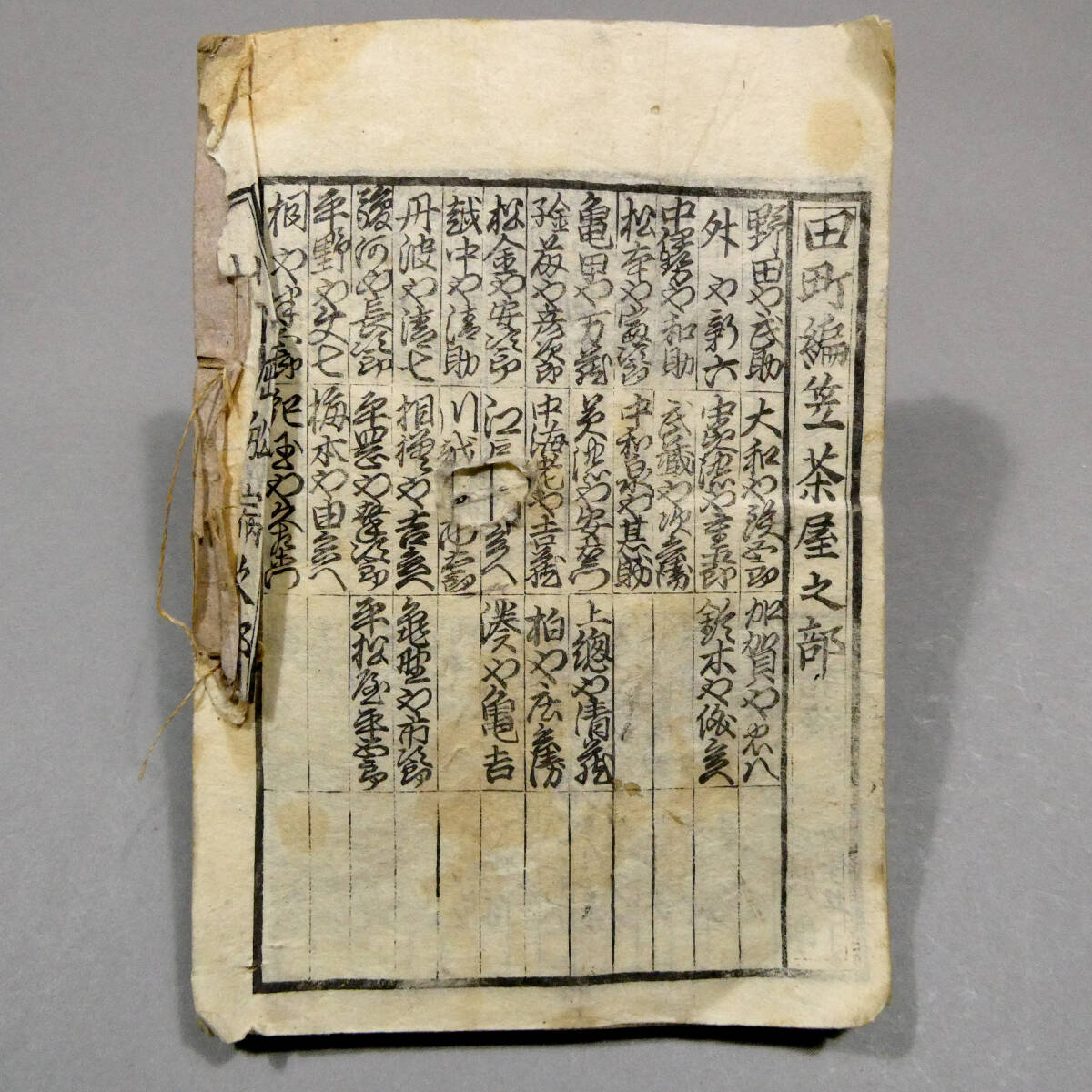 文政10年◇蔦屋重三郎版◇「吉原細見」◇江戸時代 木版和本 文政10年◇蔦屋重三郎版◇「吉原細見」◇江戸時代 木版和本