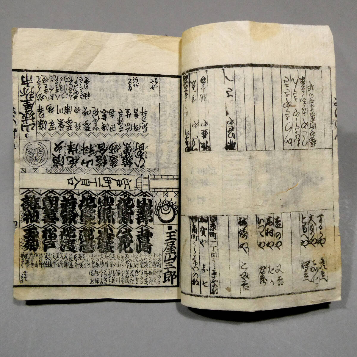 文政10年◇蔦屋重三郎版◇「吉原細見」◇江戸時代 木版和本 文政10年◇蔦屋重三郎版◇「吉原細見」◇江戸時代 木版和本