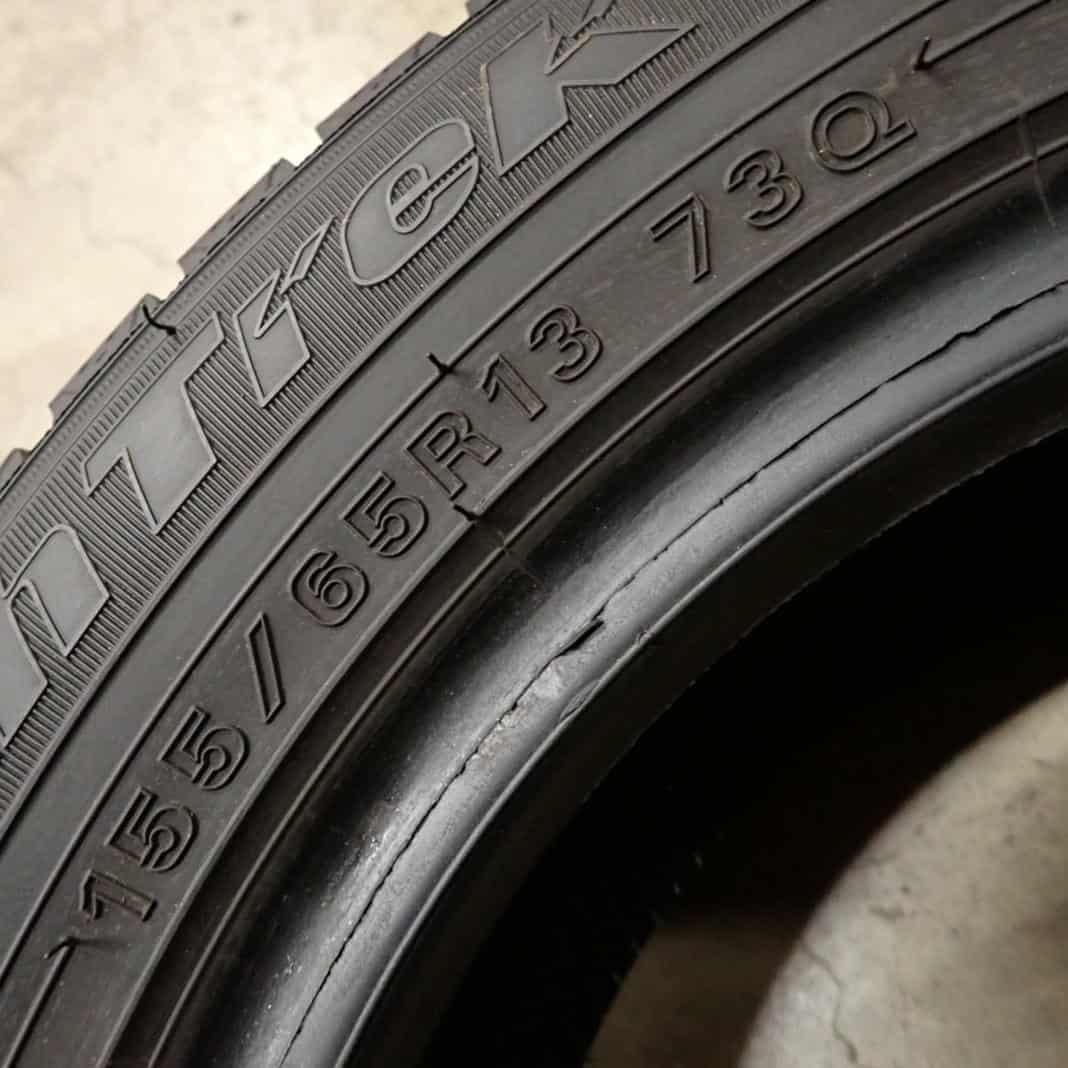 冬4本 会社宛送料無料 155/65R13 73Q オートバックス ノーストレック N5 2022年製 ザッツ ゼスト ライフ ワゴンR アルト MRワゴン NO,F2652_画像6